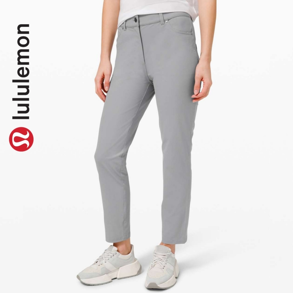 Sz 6 Lululemon City Sleek 5 Pocket 7/8 Pant - Rhino Grey
